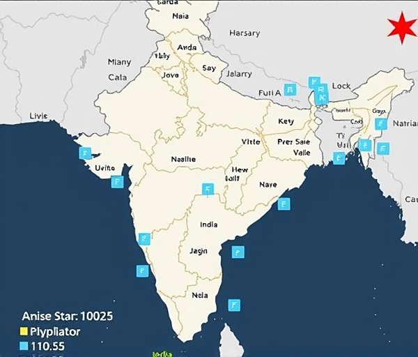 Regional Popularity of Anise Star Dominator Map showing Anise Star Dominator popularity across Indian states